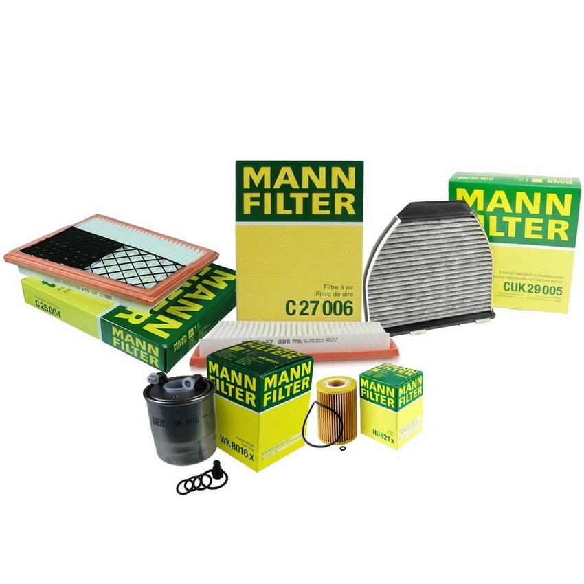 Mercedes Air / Cabin Air / Fuel / Engine Oil Filter Kit 6421800009 - MANN-FILTER 3739366KIT